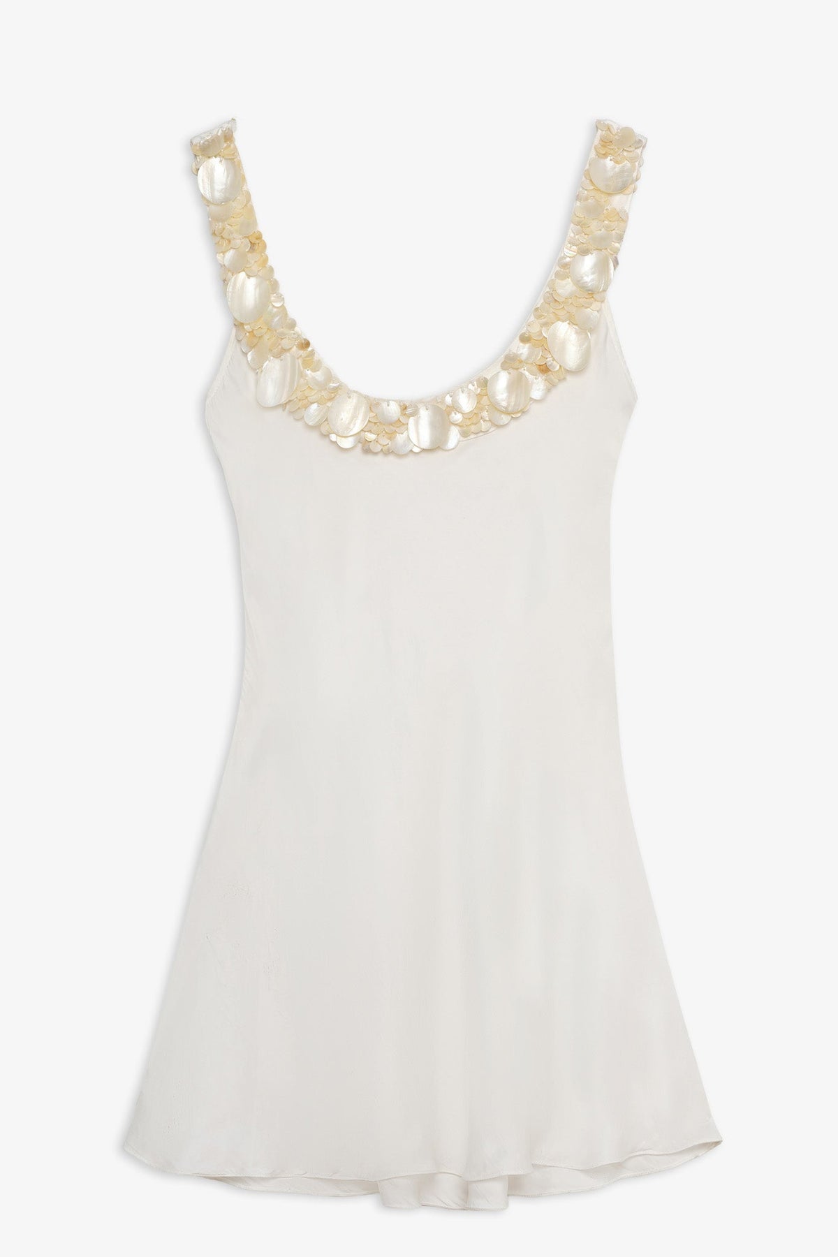 Sami Seashell Mini Dress Ivory - For Love & Lemons