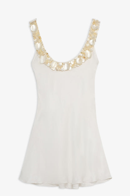 Sami Seashell Mini Dress Ivory - For Love & Lemons