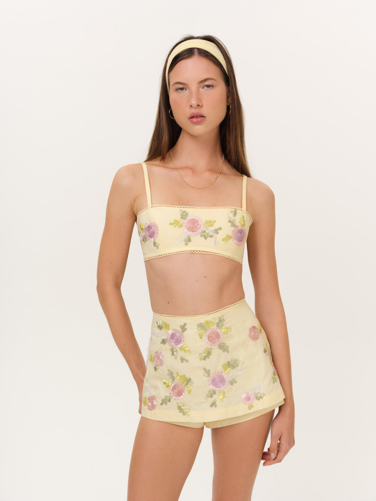 Amari Top Baby Yellow - For Love & Lemons