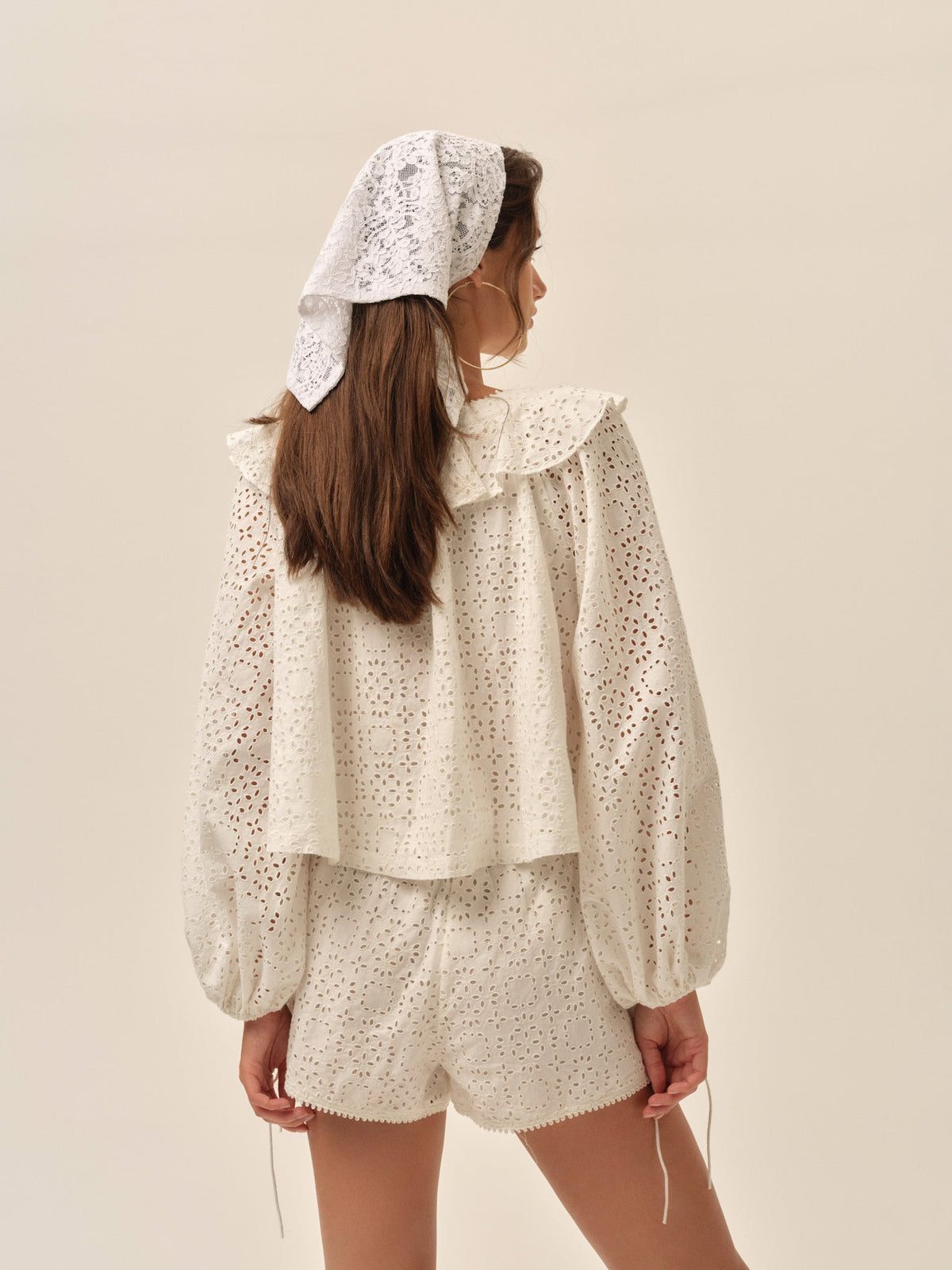 Willa Eyelet Top White - For Love & Lemons