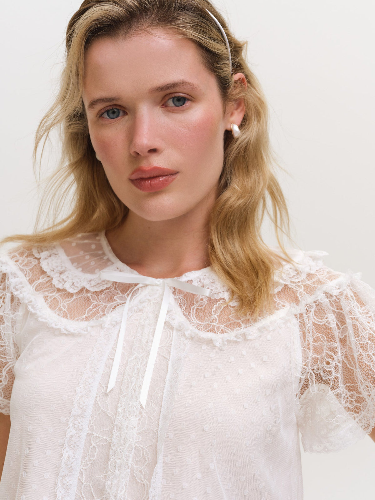 Zelie Sleep Top White - For Love & Lemons