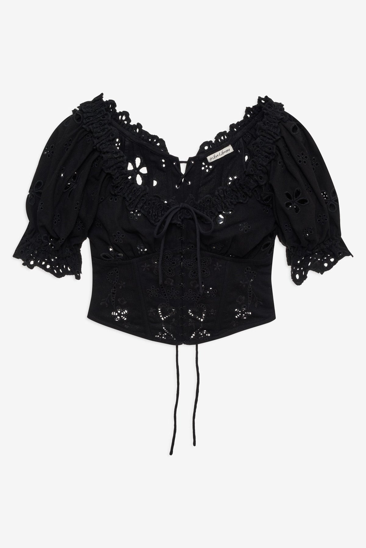 Yasmin Top Black - For Love & Lemons