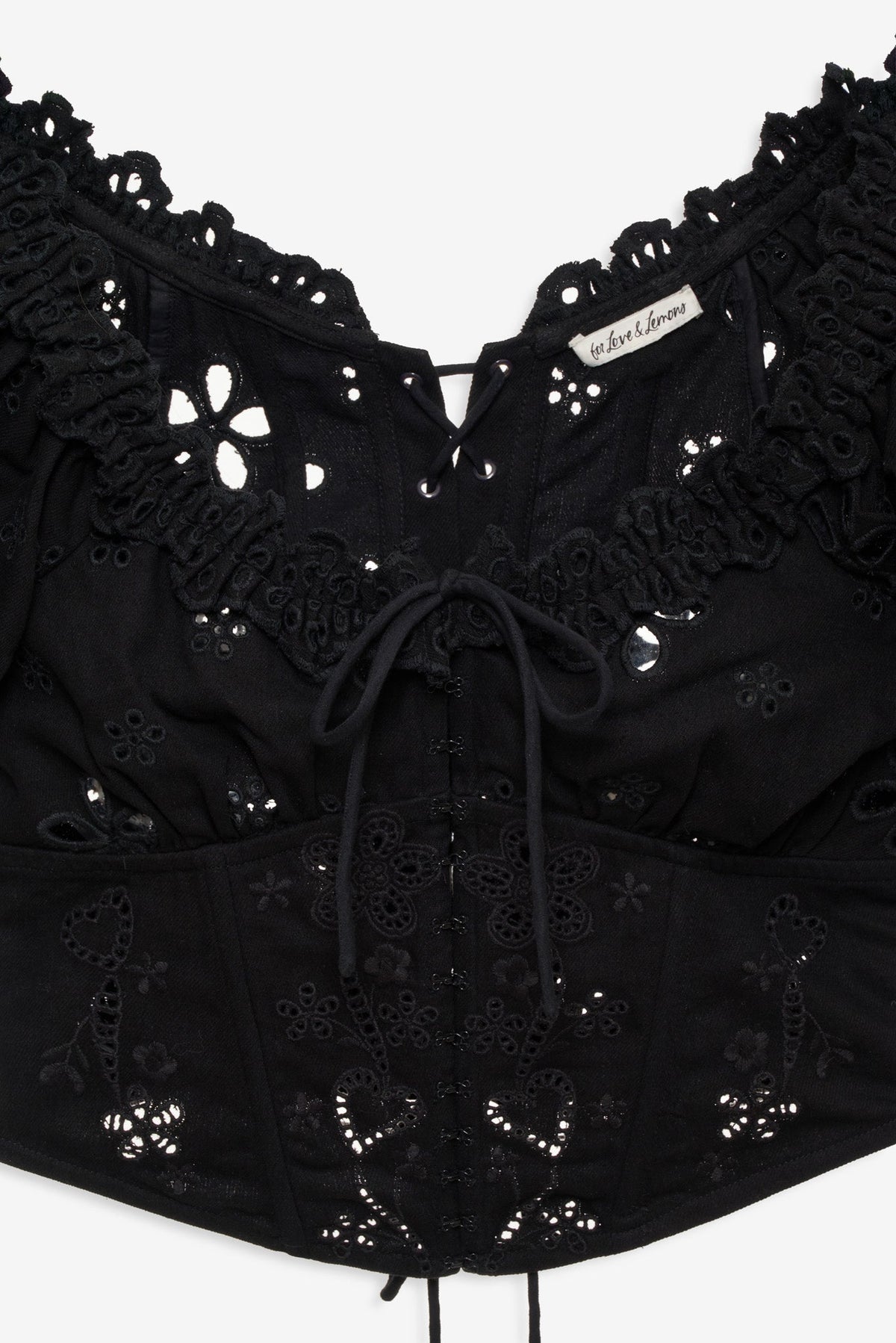 Yasmin Top Black - For Love & Lemons