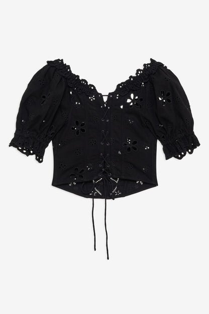 Yasmin Top Black - For Love & Lemons