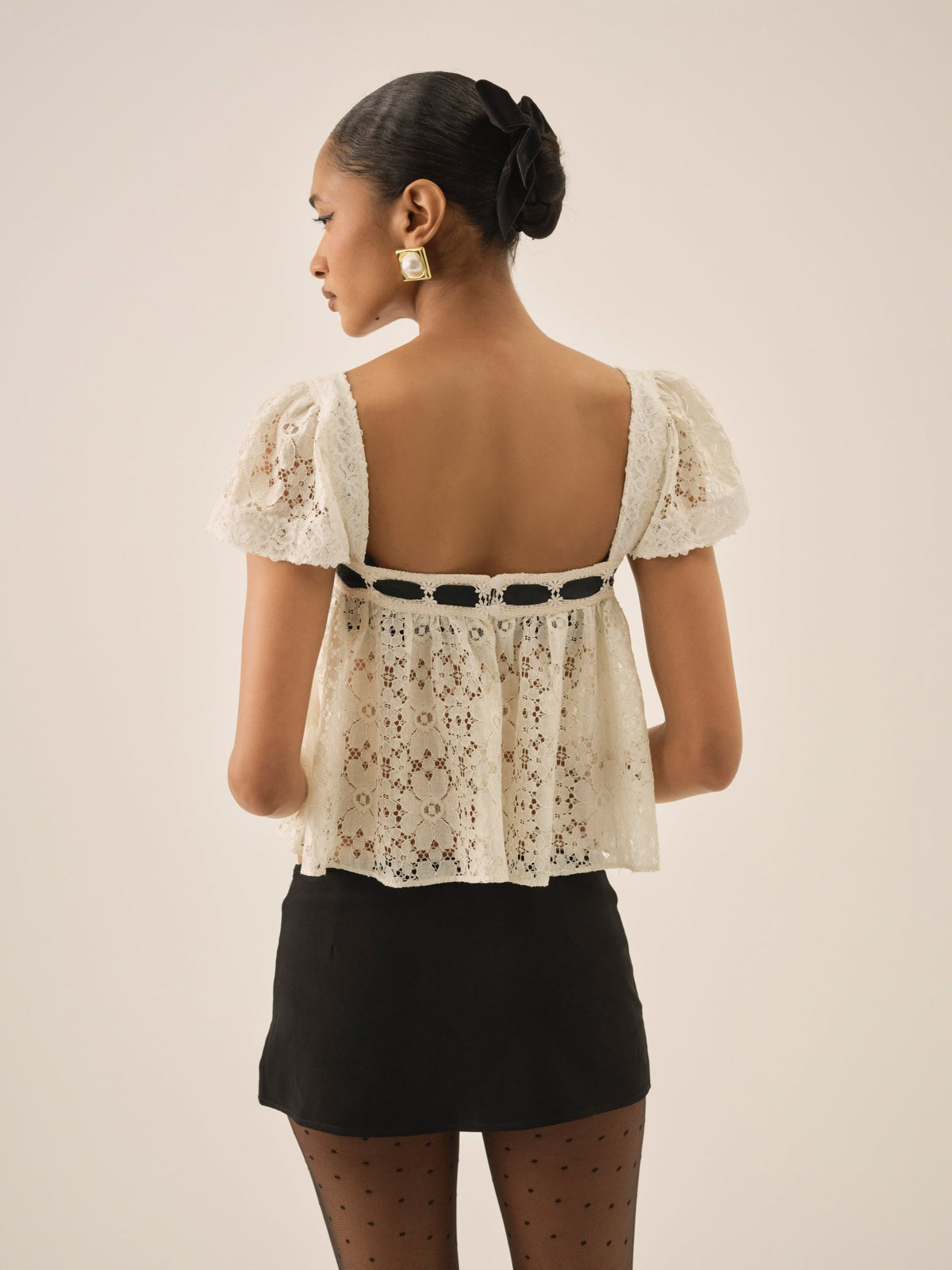 Creampuff Lace Top Cream - For Love & Lemons