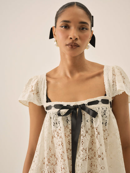 Creampuff Lace Top Cream - For Love & Lemons