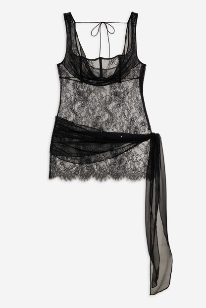 Sonja Slip Dress Black - For Love & Lemons
