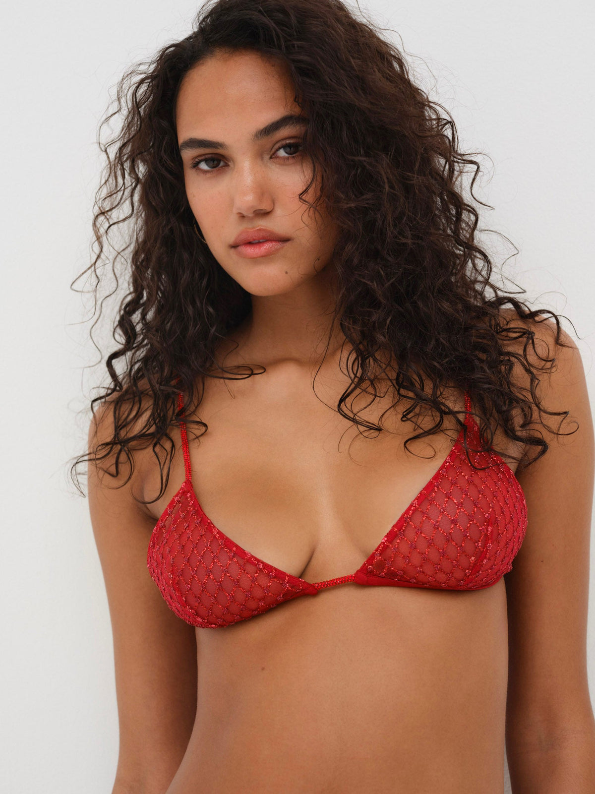 Glitter Bralette Red - For Love & Lemons