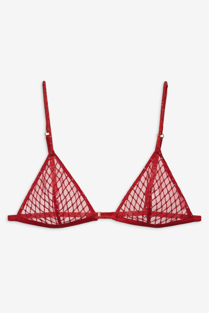 Glitter Bralette Red - For Love & Lemons
