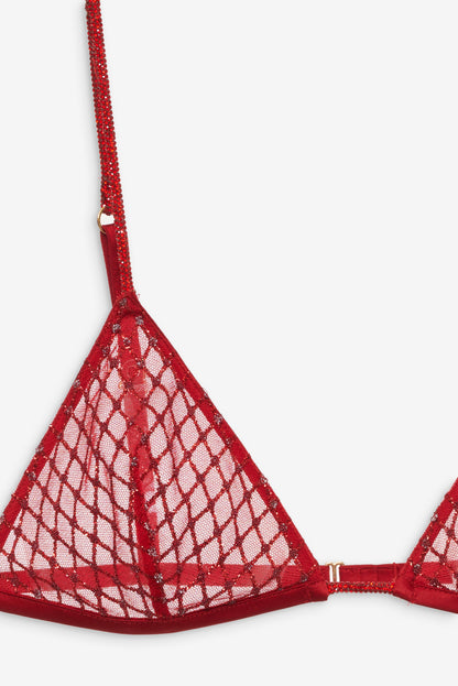 Glitter Bralette Red - For Love & Lemons