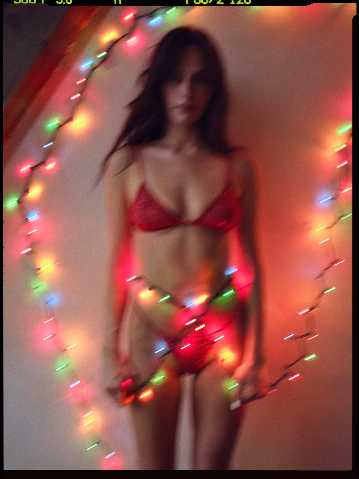 Glitter Bralette Red - For Love & Lemons