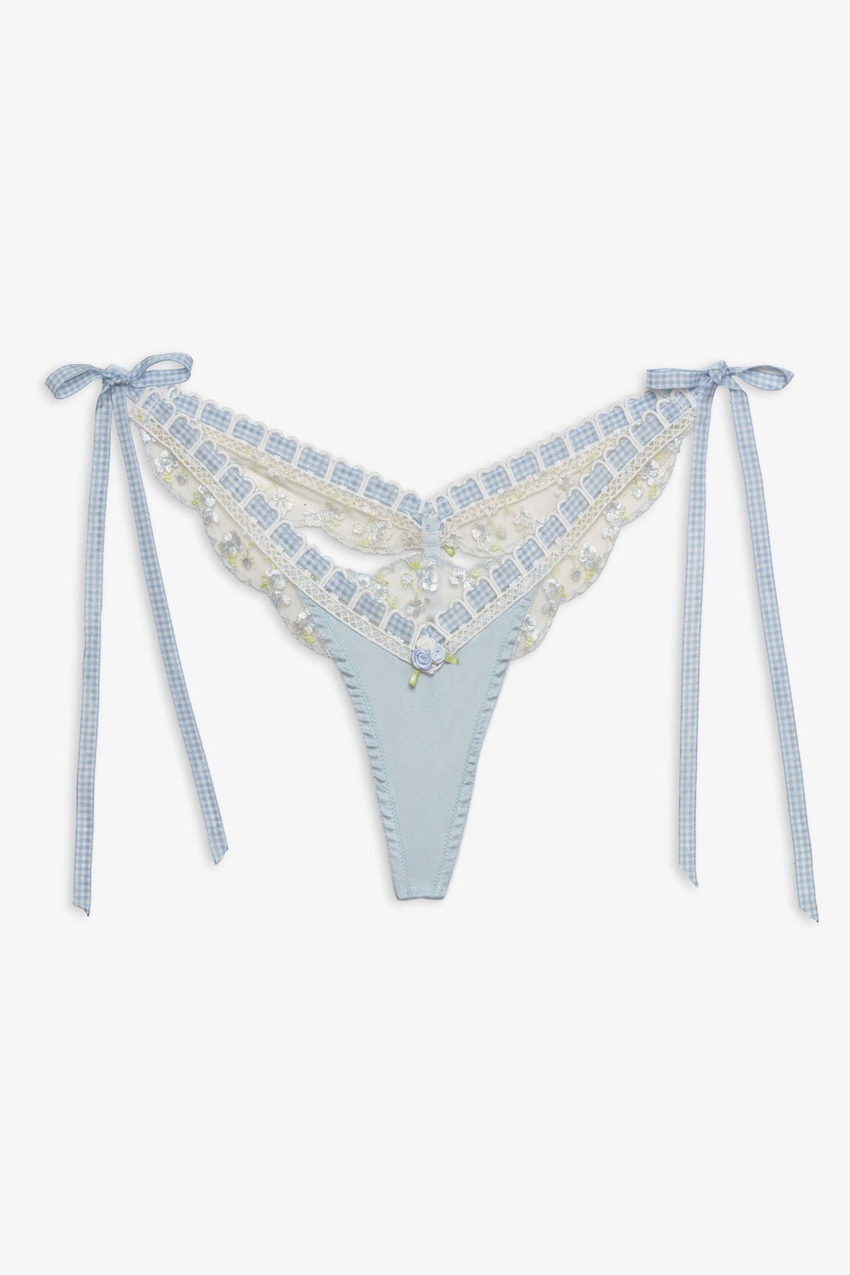 Pinkaboo Thong Panty Baby Blue - For Love & Lemons
