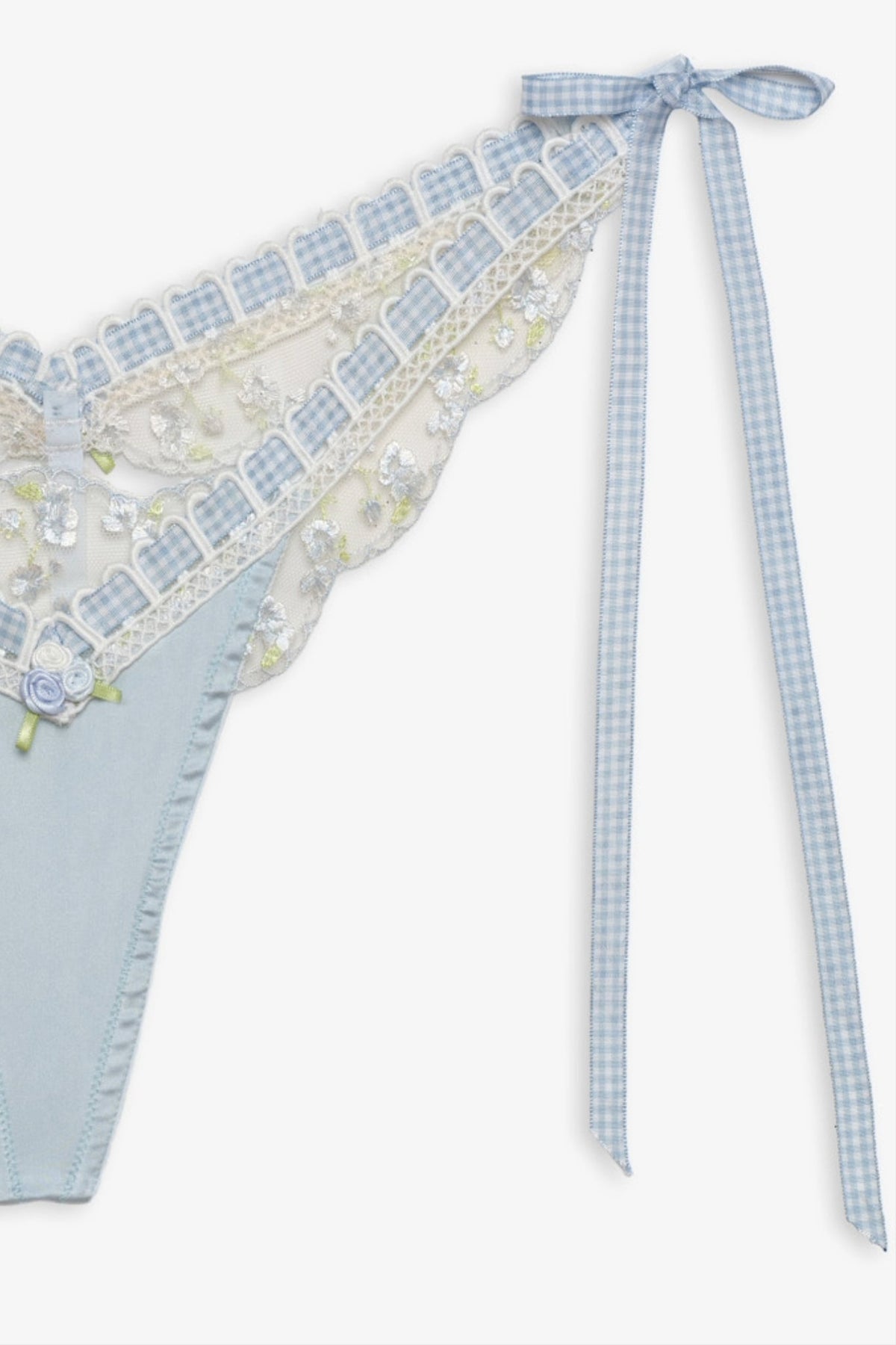 Pinkaboo Thong Panty Baby Blue - For Love & Lemons