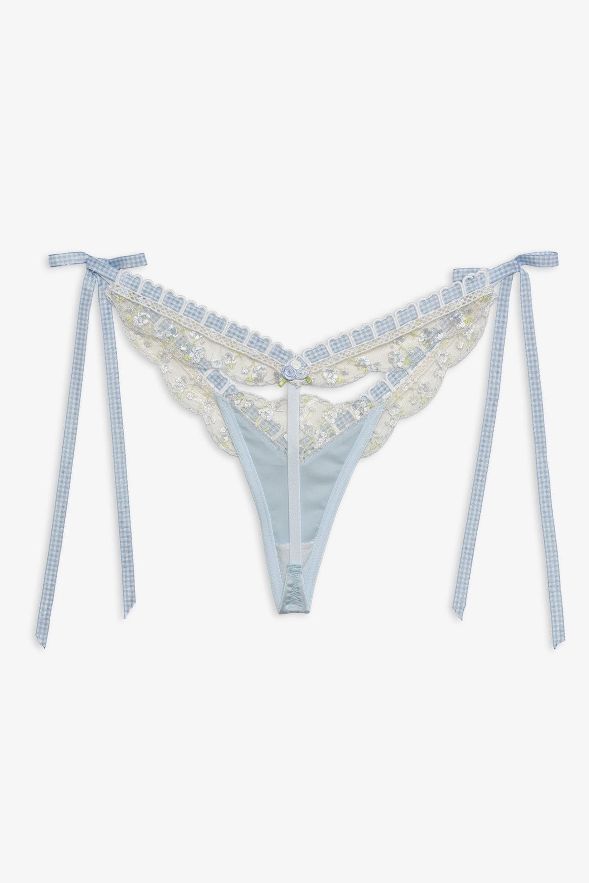 Pinkaboo Thong Panty Baby Blue - For Love & Lemons