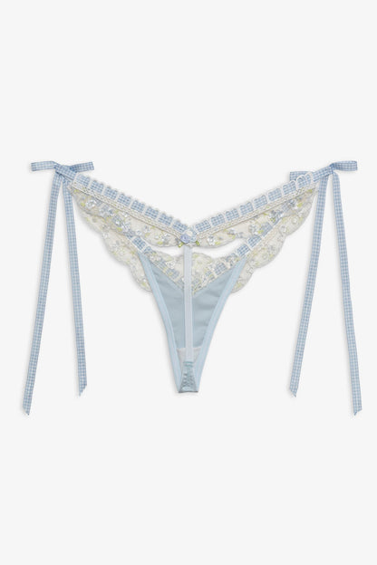 Pinkaboo Thong Panty Baby Blue - For Love & Lemons