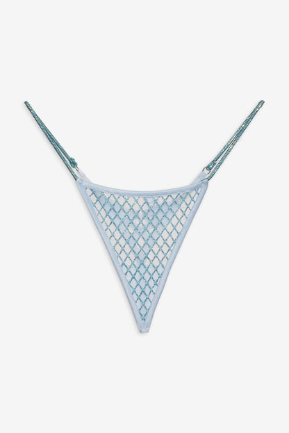 Glitter Thong Panty Blue - For Love & Lemons