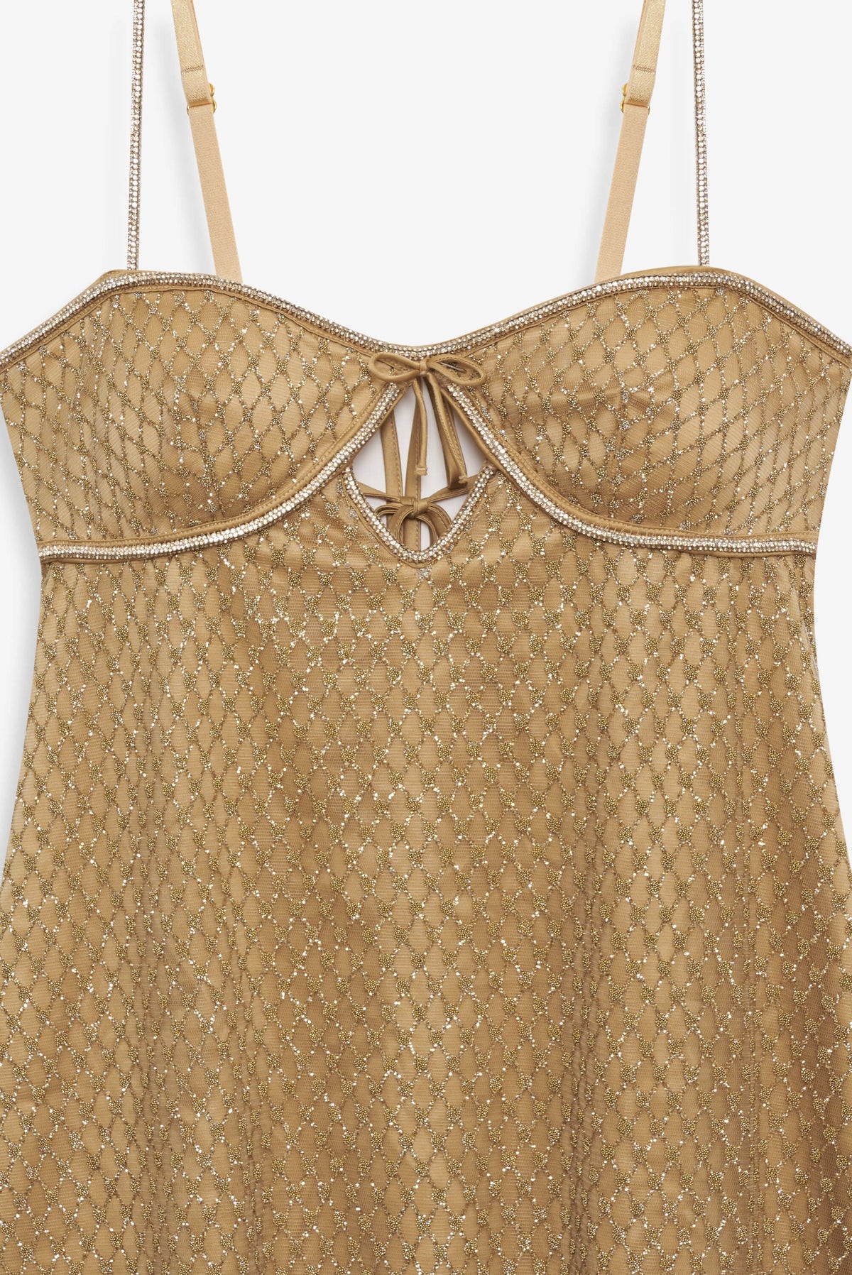 Glitter Slip Dress Gold - For Love & Lemons