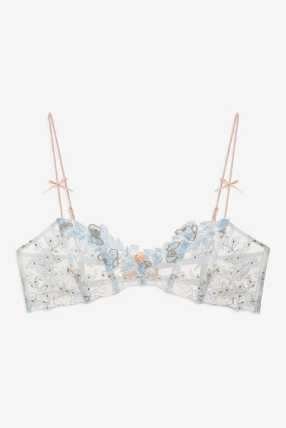 Winter Roses Bra Blue - For Love & Lemons