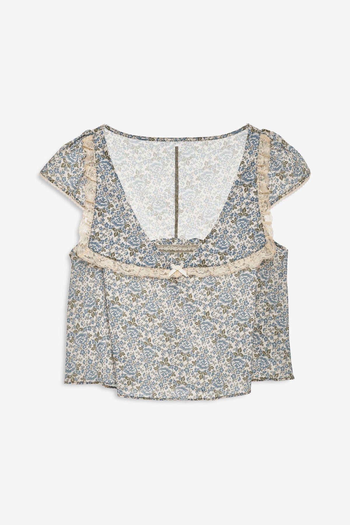 Primrose Posey Sleep Top Dusty Blue - For Love & Lemons