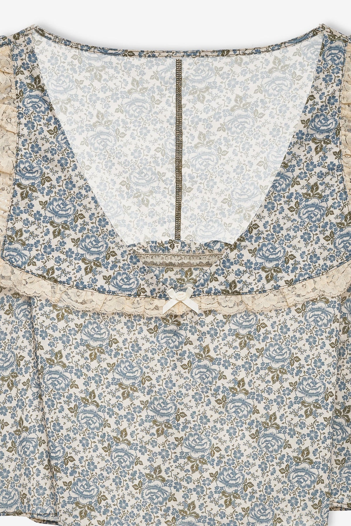 Primrose Posey Sleep Top Dusty Blue - For Love & Lemons