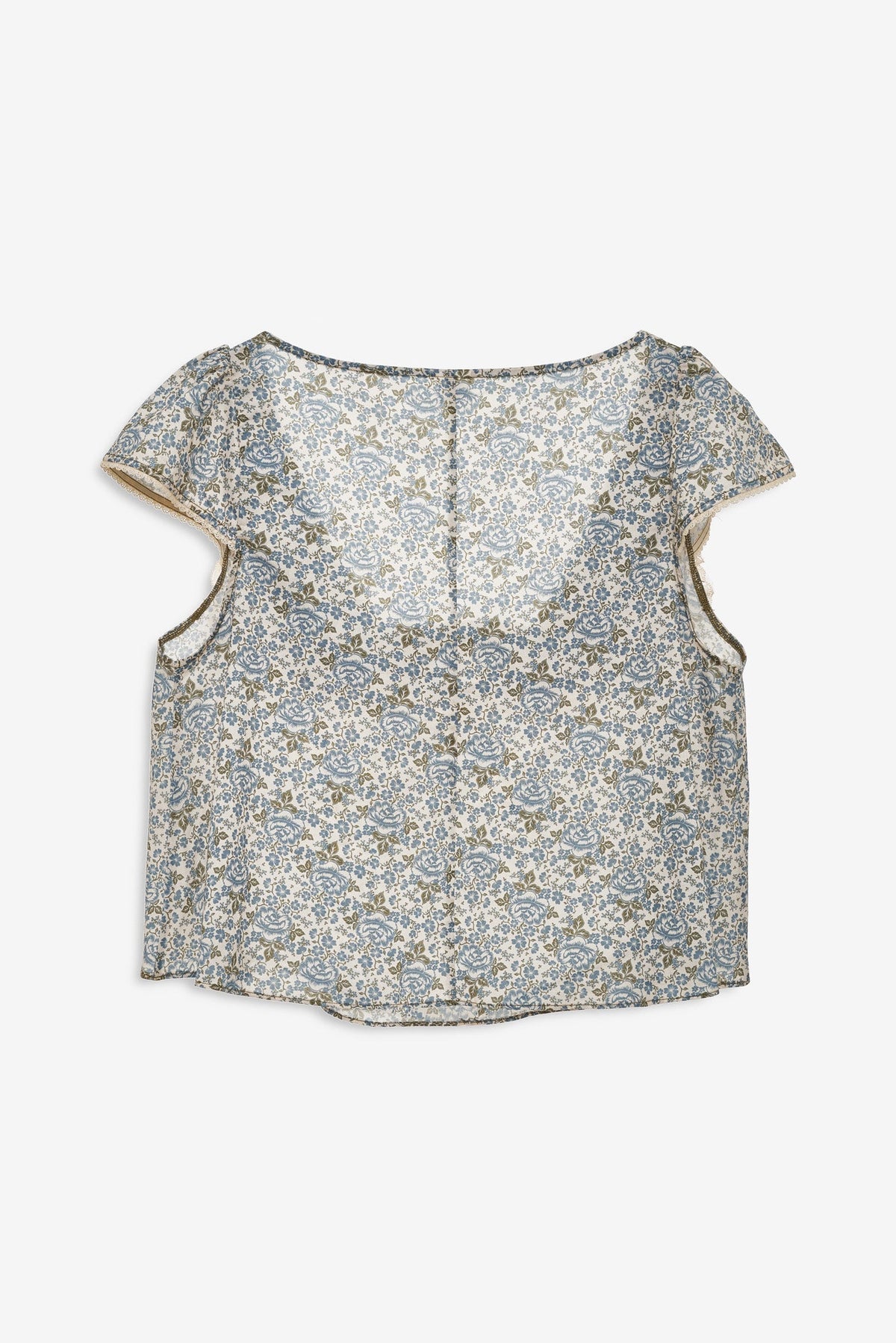 Primrose Posey Sleep Top Dusty Blue - For Love & Lemons