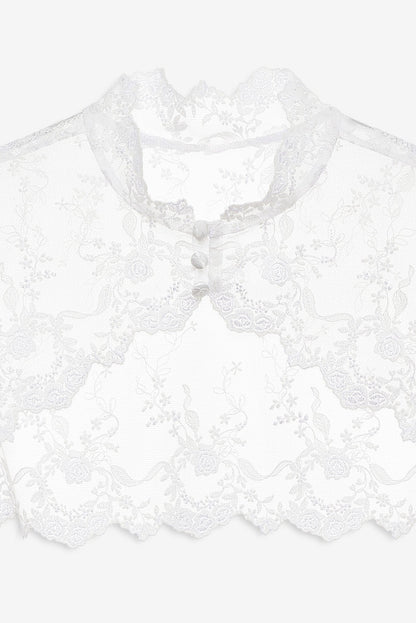 Rita Rose Bolero White - For Love & Lemons