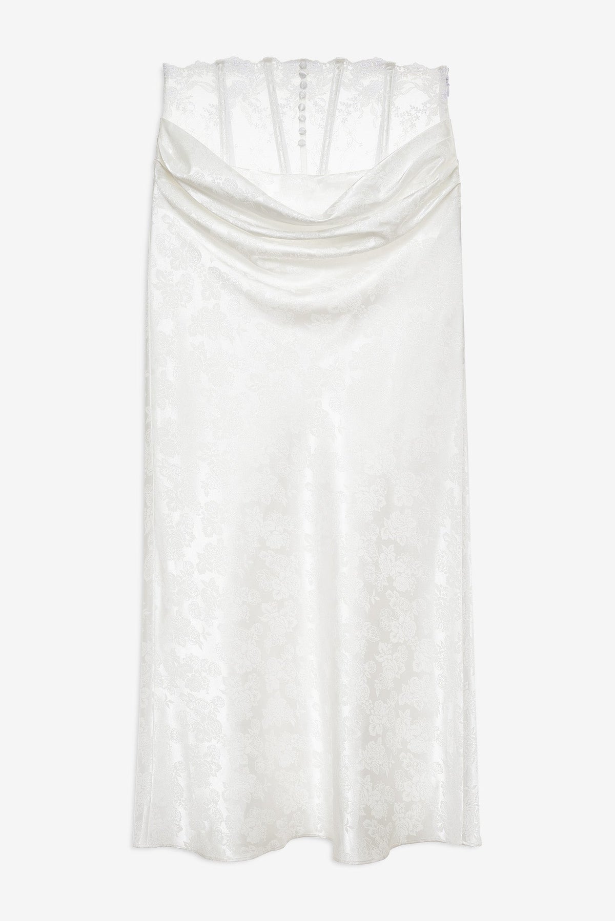 Rita Rose Maxi Skirt White - For Love & Lemons