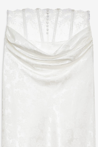 Rita Rose Maxi Skirt White - For Love & Lemons