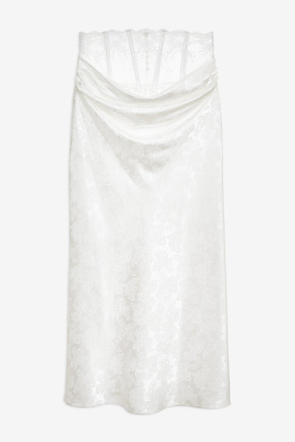 Rita Rose Maxi Skirt White - For Love & Lemons