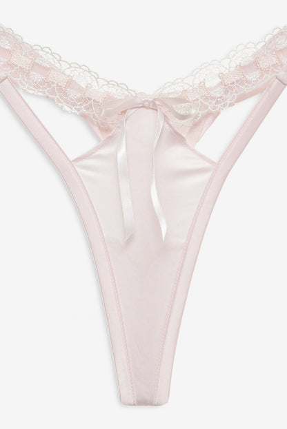 Starlet Thong Panty Peach - For Love & Lemons