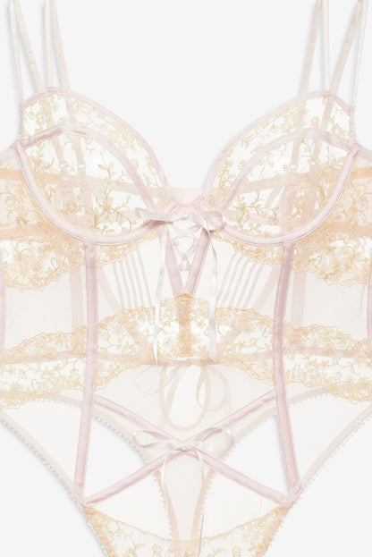 Gilded Lace Teddy Natural - For Love & Lemons