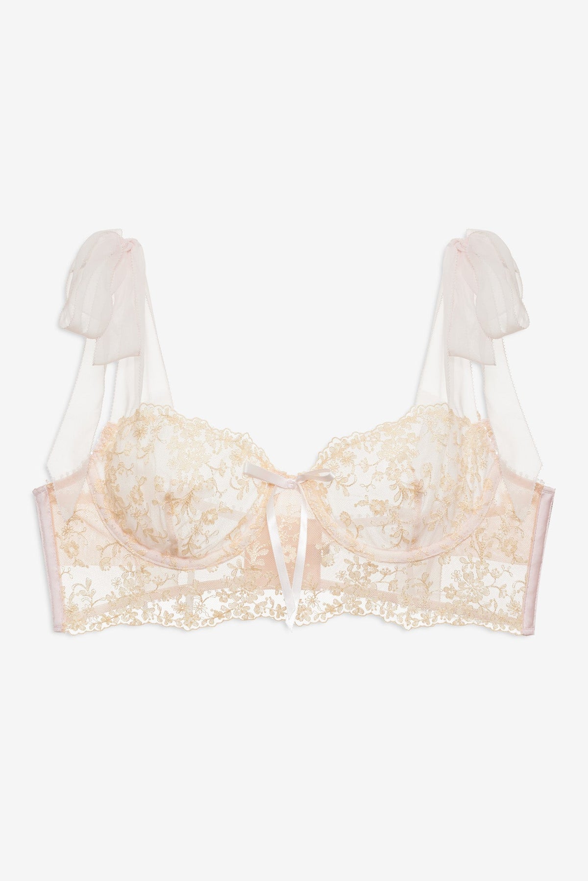 Gilded Lace Underwire Bra Natural - For Love & Lemons