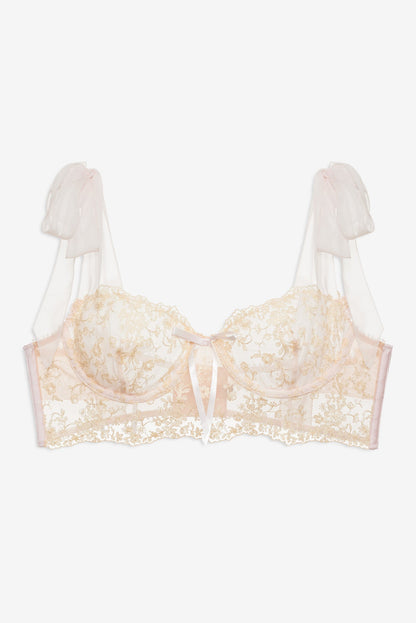 Gilded Lace Underwire Bra Natural - For Love & Lemons