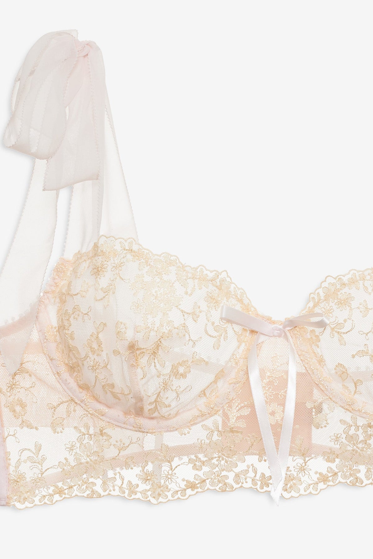 Gilded Lace Underwire Bra Natural - For Love & Lemons