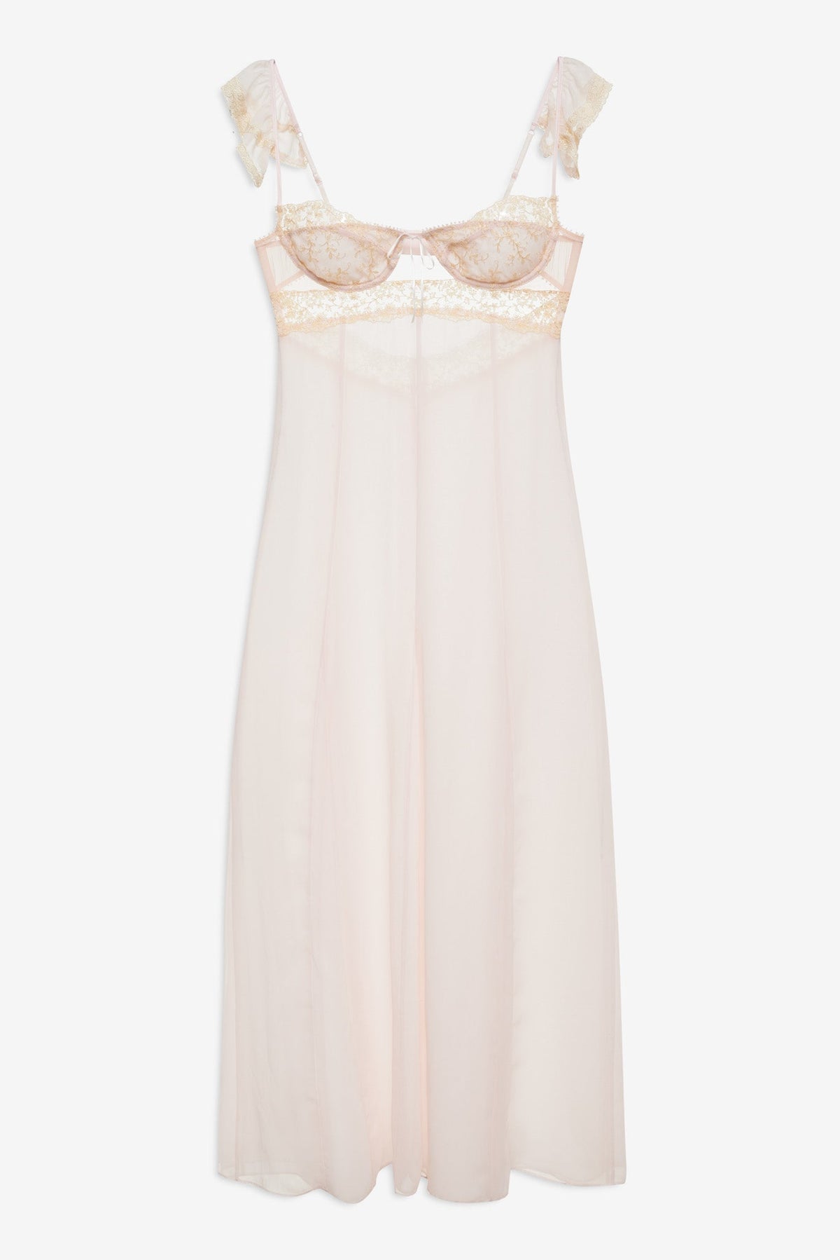 Gilded Lace Maxi Slip Dress Natural - For Love & Lemons