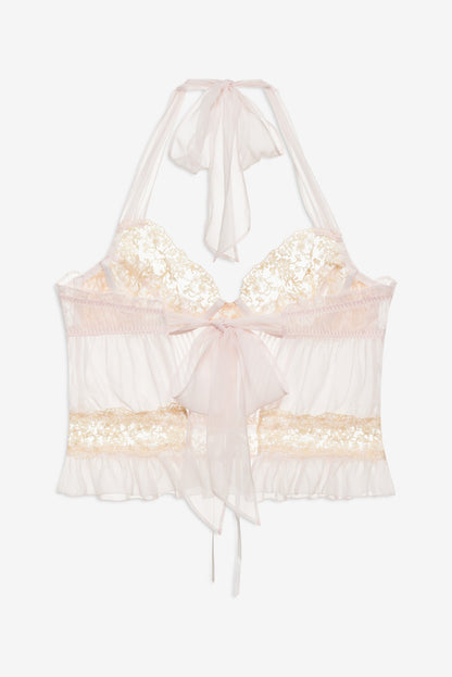 Gilded Lace Bustier Natural - For Love & Lemons