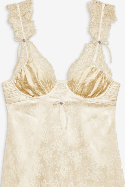 Victoria Slip Dress Cream - For Love & Lemons