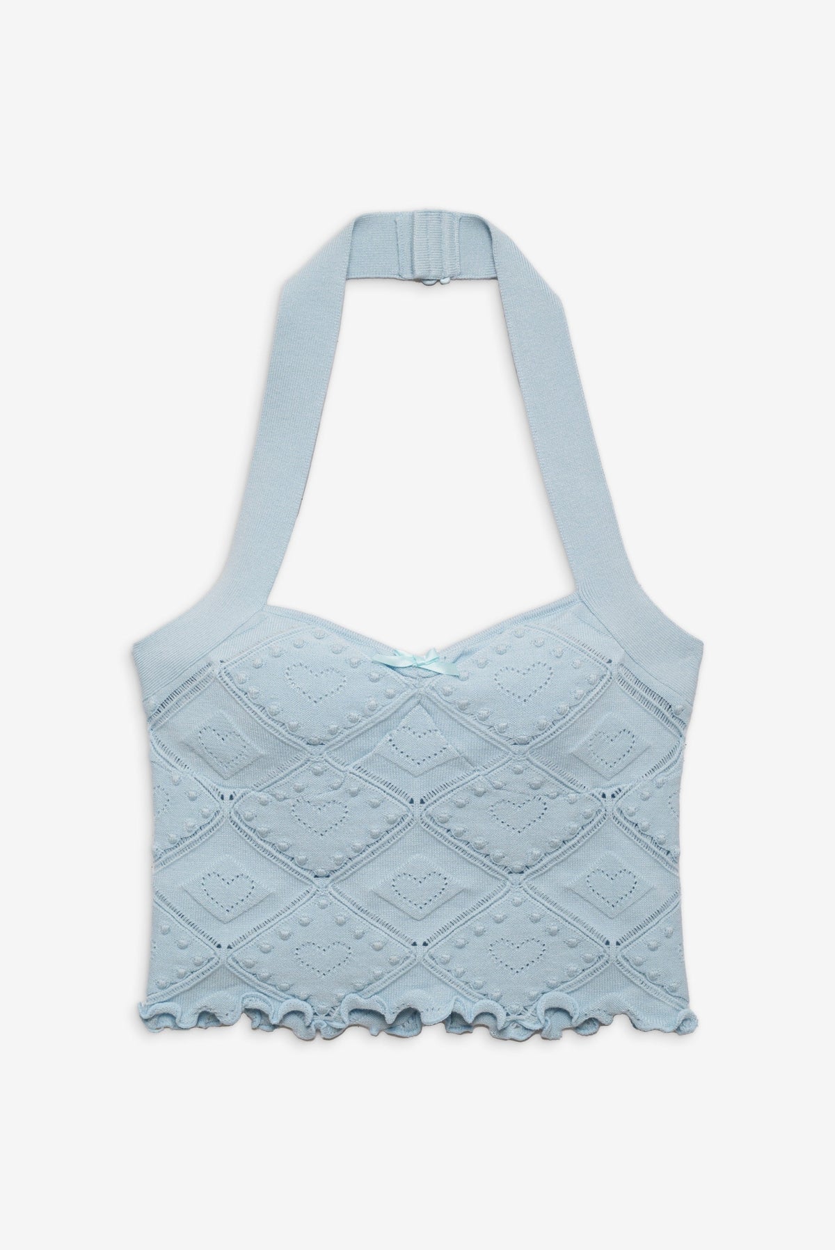 Coco Knit Tank Baby Blue - For Love & Lemons