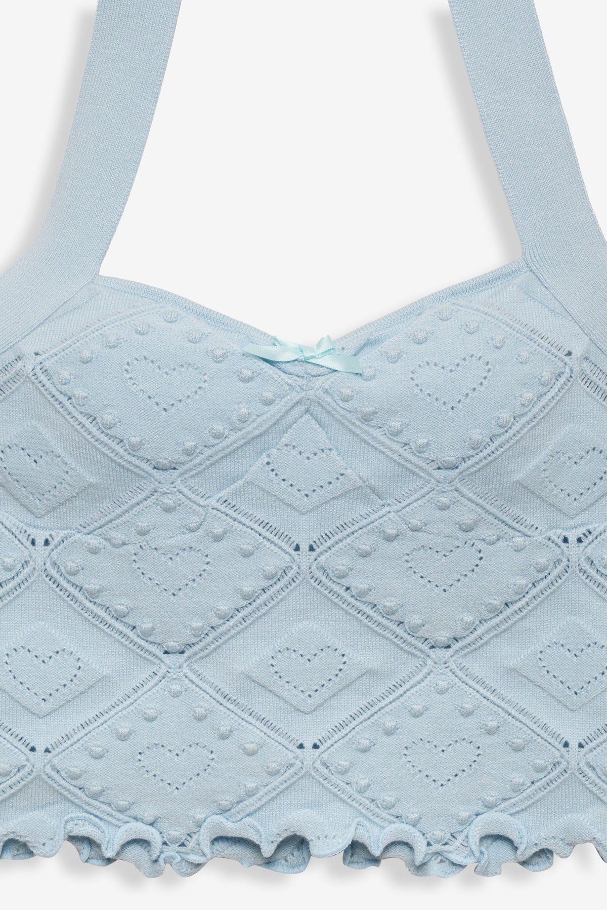 Coco Knit Tank Baby Blue - For Love & Lemons