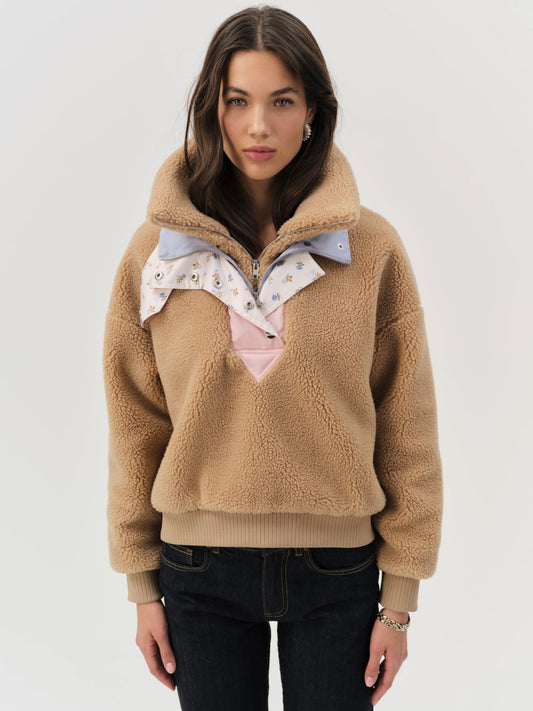 Caitlyn Pullover Sweater CAMEL - For Love & Lemons