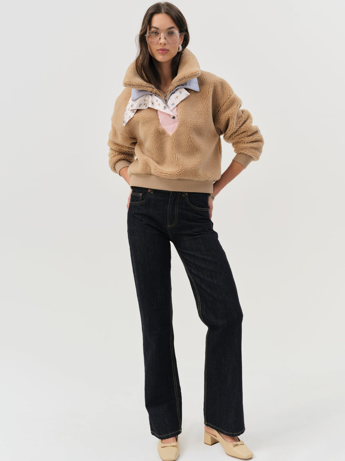 Caitlyn Pullover Sweater CAMEL - For Love & Lemons