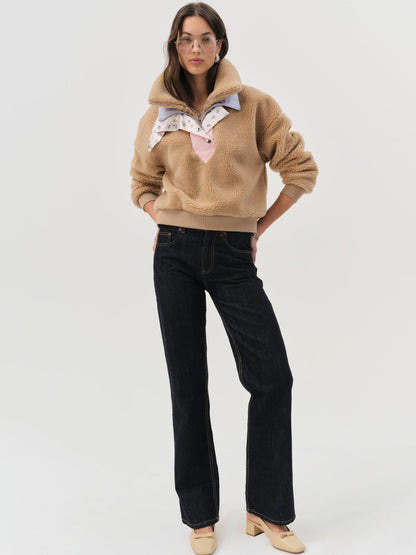 Caitlyn Pullover Sweater CAMEL - For Love & Lemons