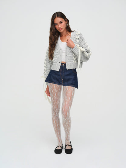 Laurel Oversized Cardigan Grey - For Love & Lemons