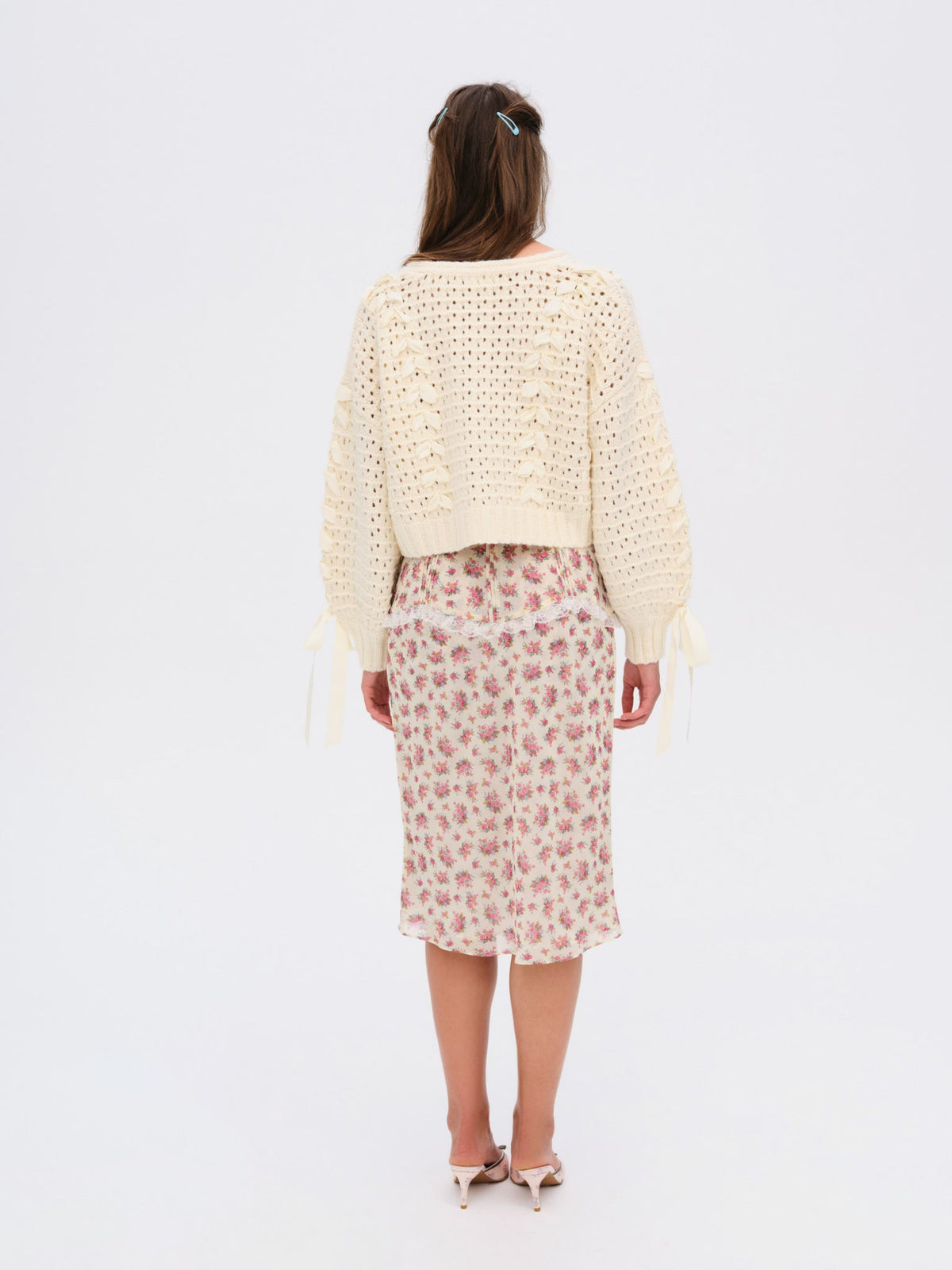 Laurel Oversized Cardigan Cream - For Love & Lemons