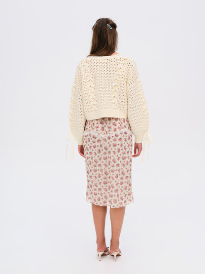 Laurel Oversized Cardigan Cream - For Love & Lemons