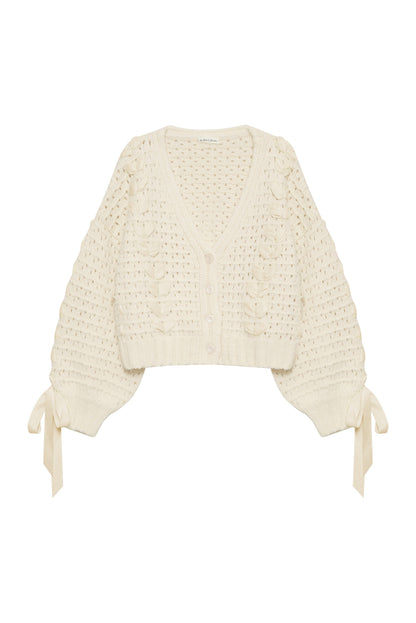 Laurel Oversized Cardigan Cream - For Love & Lemons