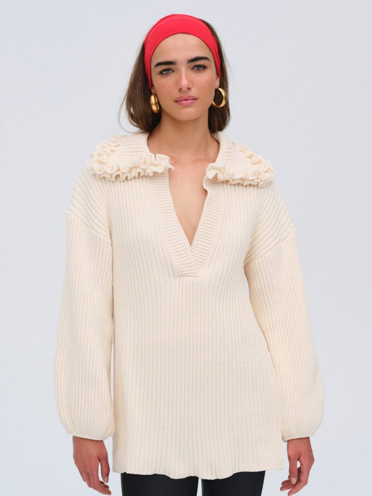 Rey Knit Tunic Cream - For Love & Lemons