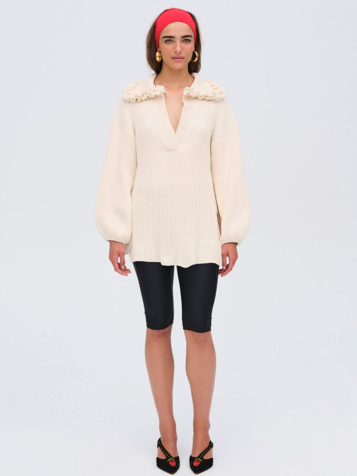 Rey Knit Tunic Cream - For Love & Lemons