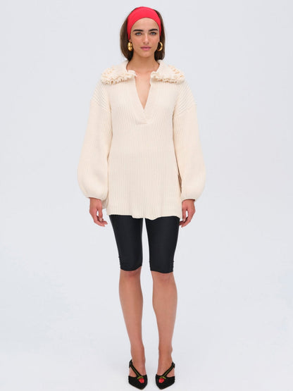 Rey Knit Tunic Cream - For Love & Lemons