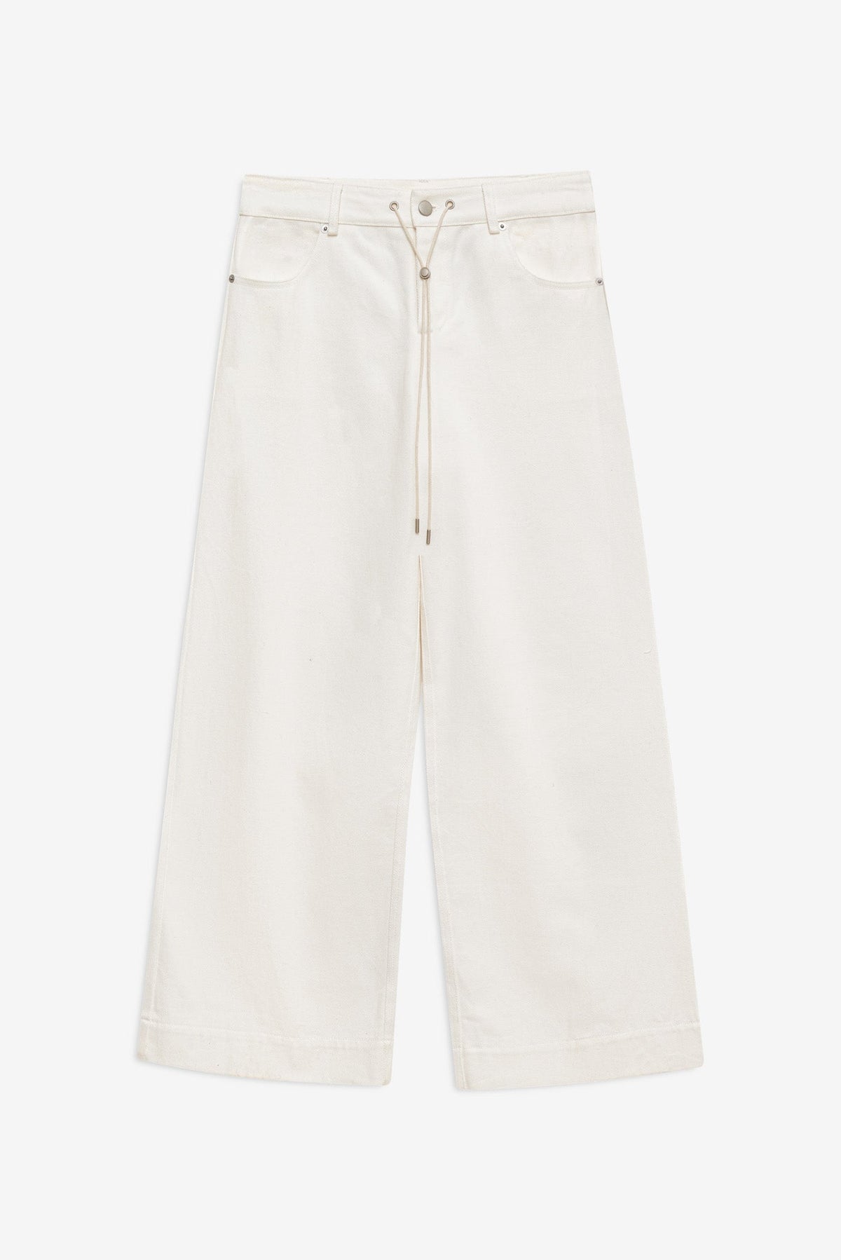 Agnes Denim Pants White - For Love & Lemons
